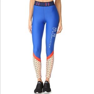 P.E Nation Rising Star Blue Legging - Size Small
